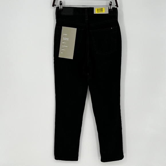 Everlane Women's Original Cheeky Jean Size 25 Black Straight Leg High Rise Crop - Picture 6 of 16